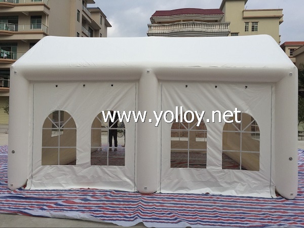 Portable inflatable party event tent