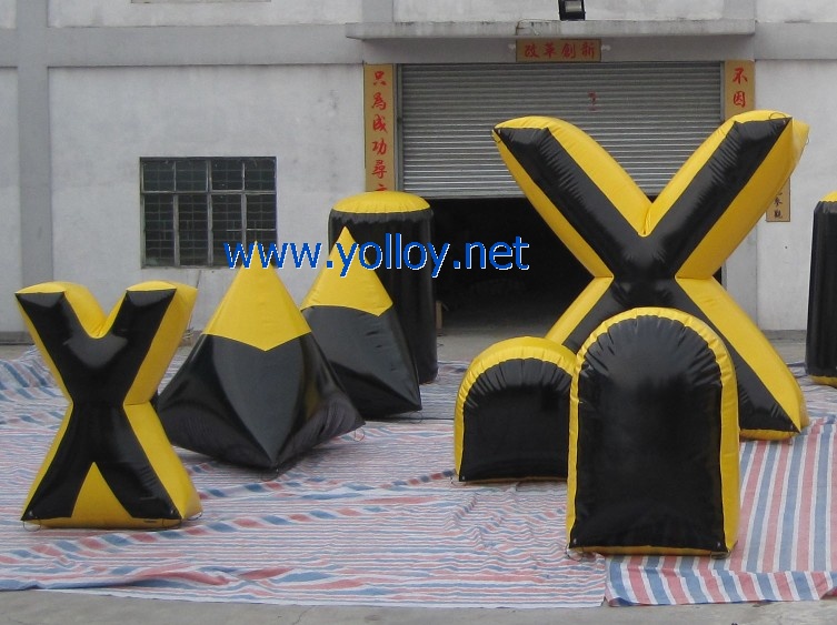 5 man inflatable paintball inflatable bunker field