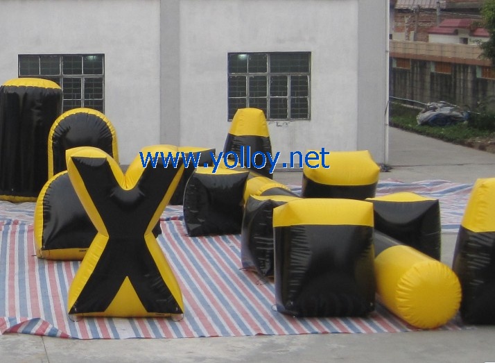 5 man inflatable paintball inflatable bunker field