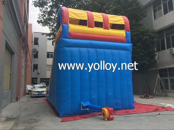 Large Inflatable Double Lane Slip Dry Slide for Kids