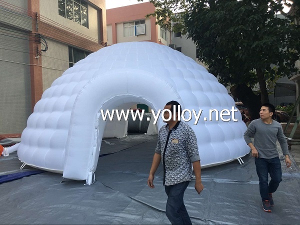 8m inflatable igloo exhition tent