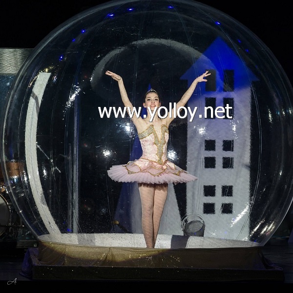 inflatable dance snow globe