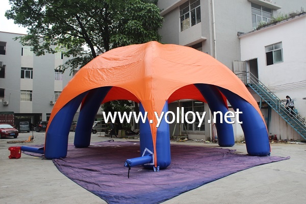 Inflatable 6 legs spider dome tent