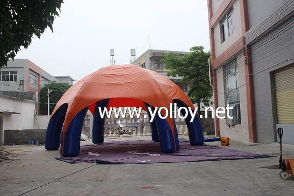 Inflatable 6 legs spider dome tent