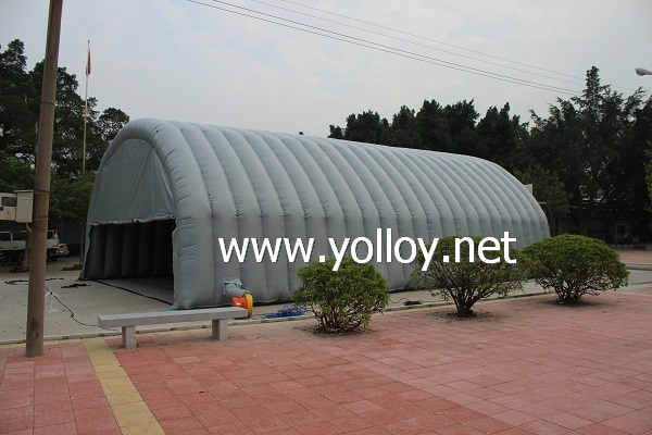Inflatable tunnel tent for outdoor using