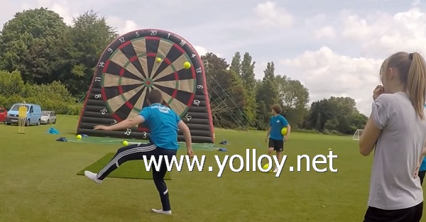 Inflatable Velcro Soccer Football Darts with Balls