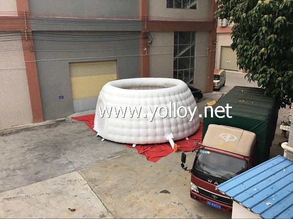 Inflatable mobile dome room tent for meeting