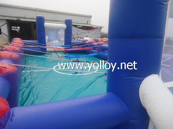 Inflatable soccer football arena with bandage sport game