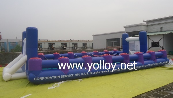 Inflatable soccer football arena with bandage sport game