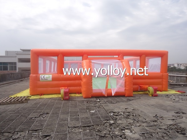 Orange Inflatable Soccer Football Sports Pitches