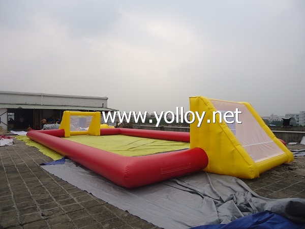 Hot sale good quality inflatable football pitch