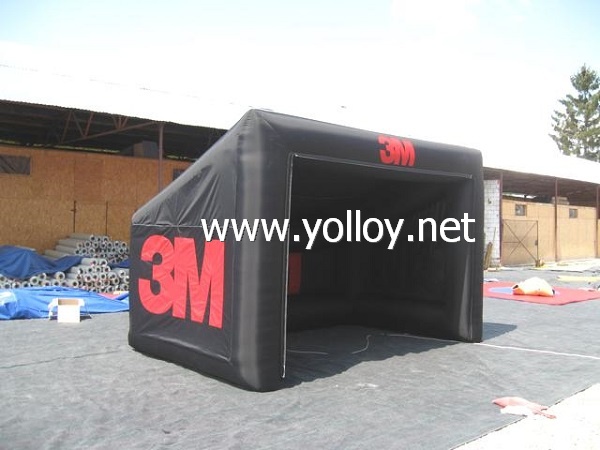 Inflatable kiosk for outdoor promotion
