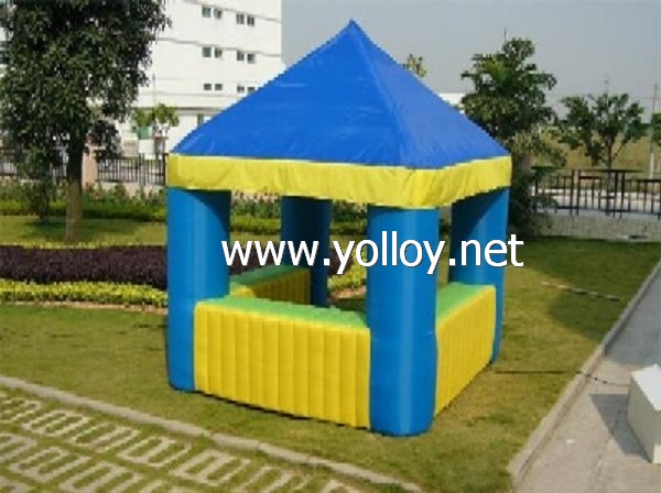 Inflatable trade show kiosk for sales