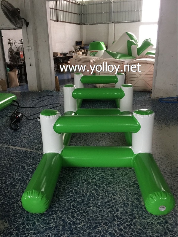 Customized inflatable hurdles for games