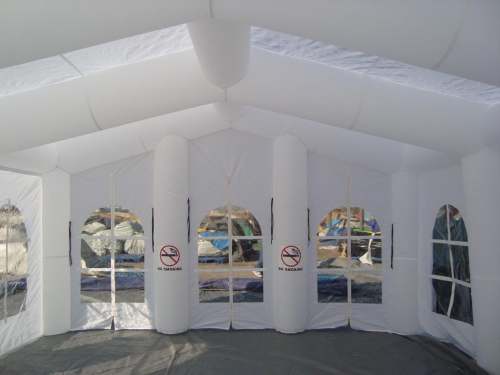 white wedding tent