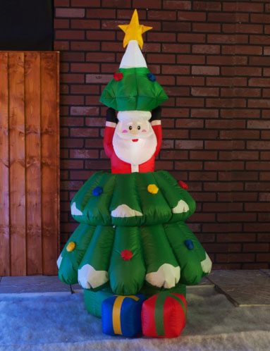 Santa on Christmas tree
