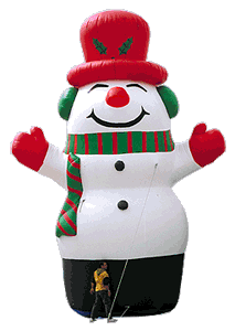 30ft inflatable snowman