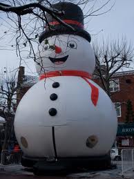 Blow up snowman