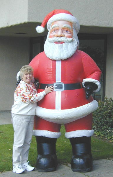 Big inflatable santa claus