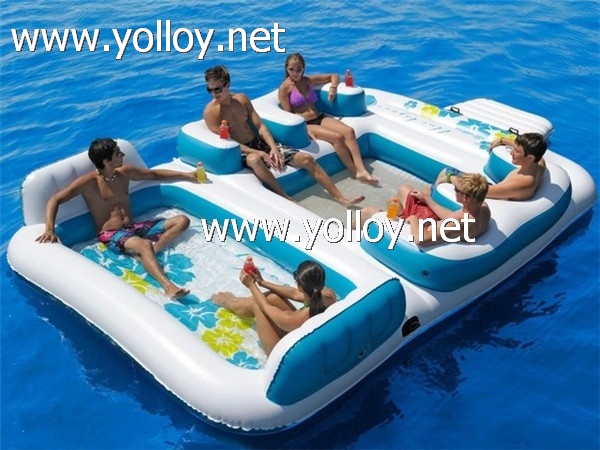 inflatable floating island