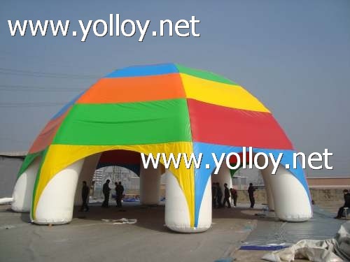 Inflatable spider exhibition dome tent for advertising