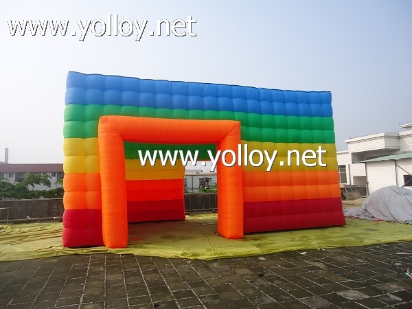 Inflatable Rainbow Cube Tent for Sale