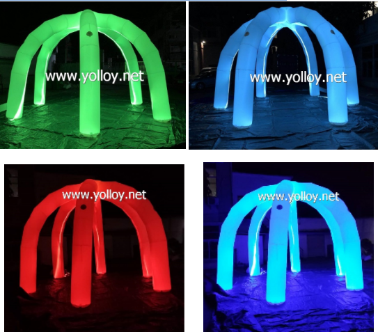 Inflatable dome archway shape inflatable decoration with LED light