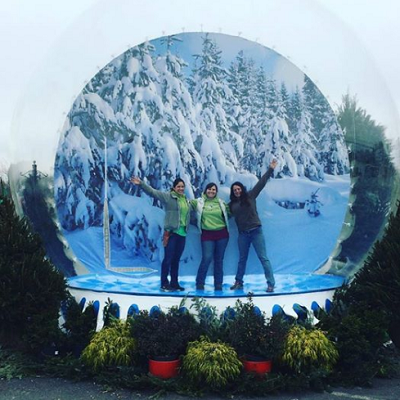 Hot sale inflatable snow ball for taking photos