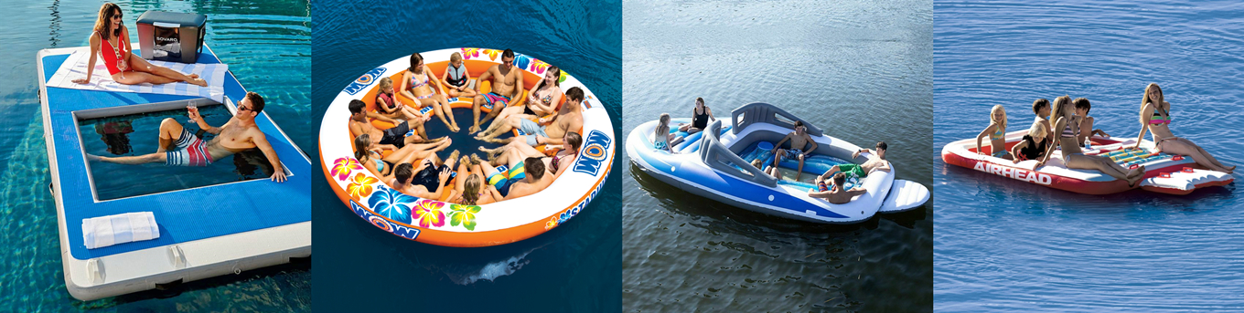 inflatable floating island