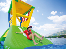 floating lifeguard tower