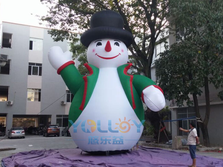 inflatable snowman