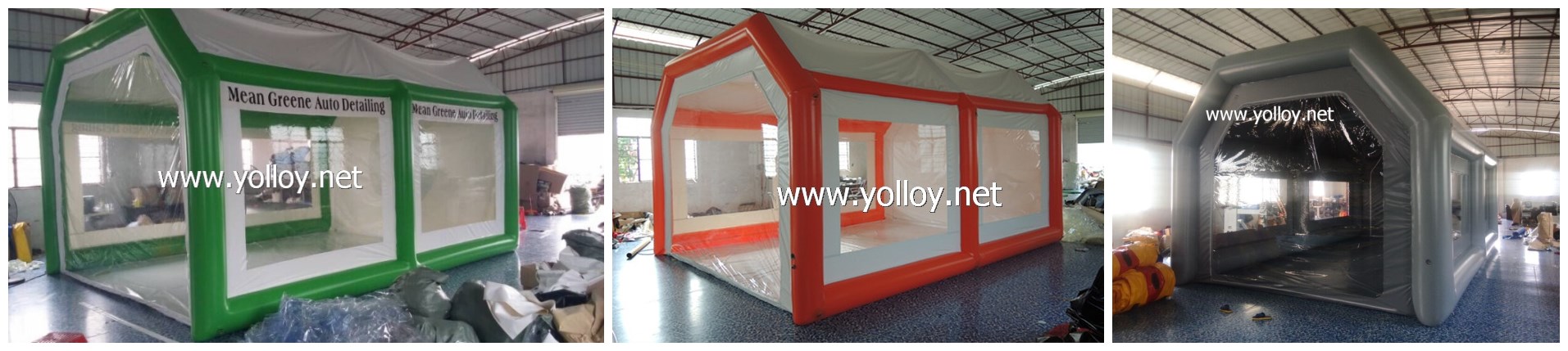 Moveable inflatable car tent