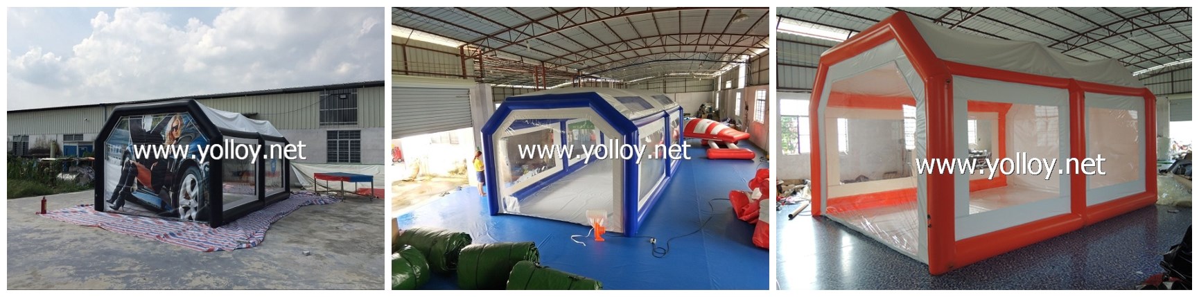 Inflatable Auto Soda Sand Blasting Tent