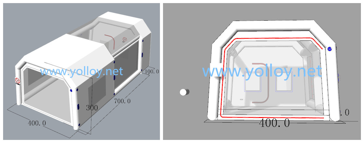 inflatable painting room