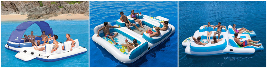 inflatable water floating island