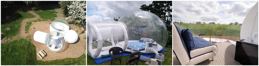 transparent inflatable bubble tent