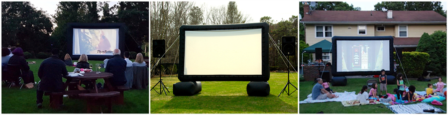outdoor inflatable movie screen