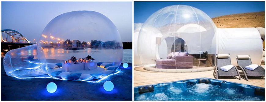 outdoor bubble tent