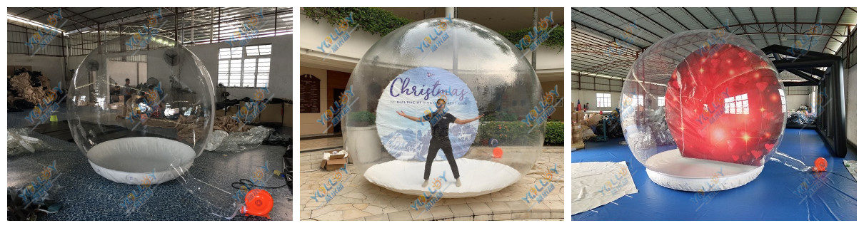 Inflatable street performer snow ballerina dance ball