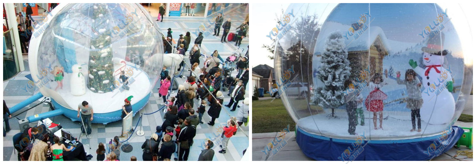 Inflatable snow globe 