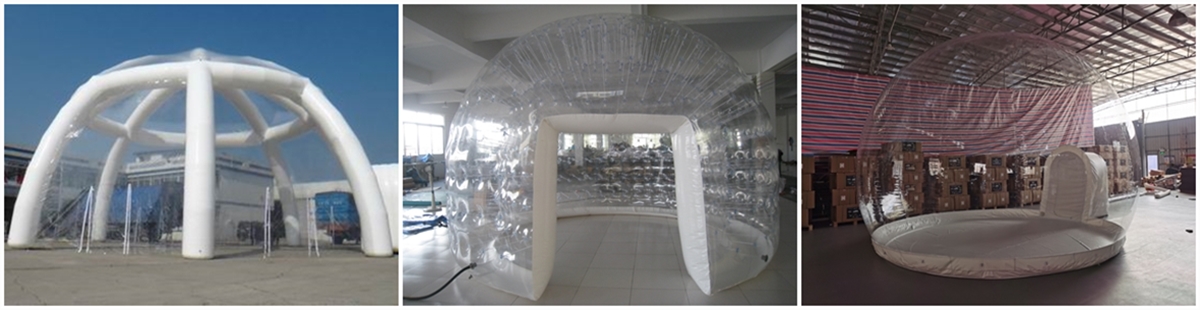 clear inflatable dome tent