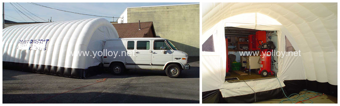 inflatable spray booth