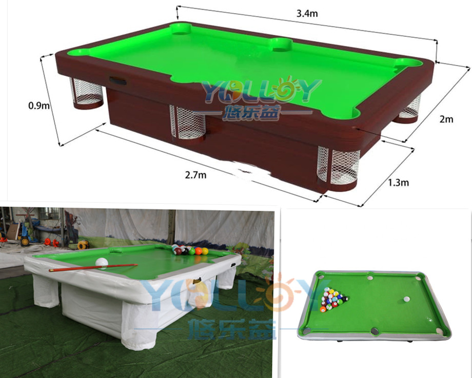 Inflatable snooker table