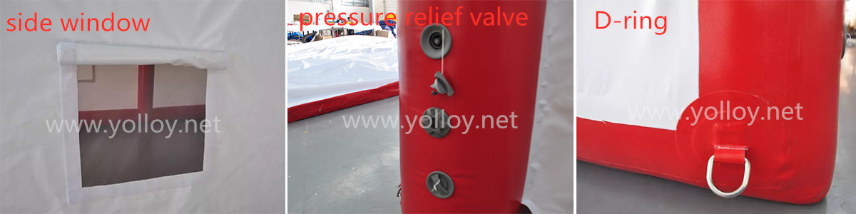 Detailed images of anti Coronavirus Inflatable Medical Isolation Tent