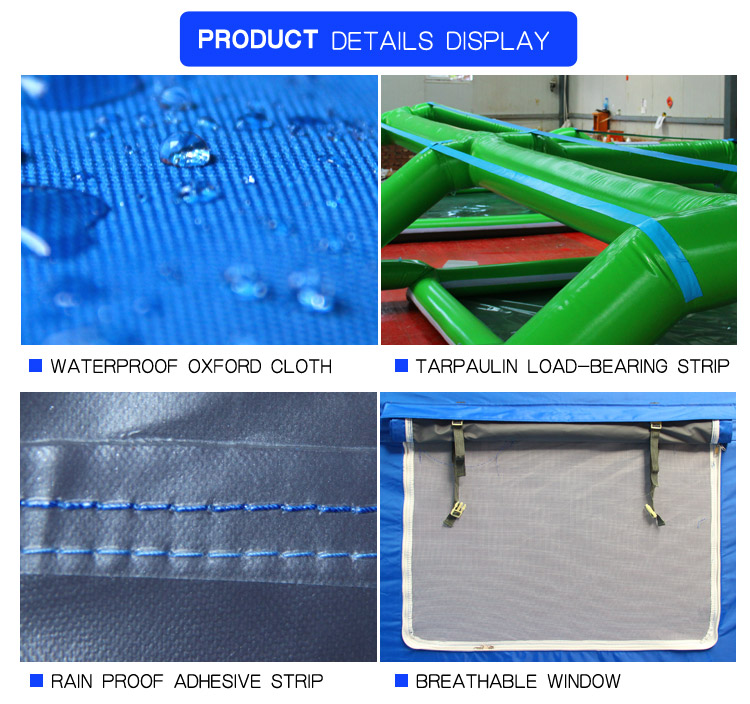 The details of Inflatable medical tent military shelter disinfection tent: