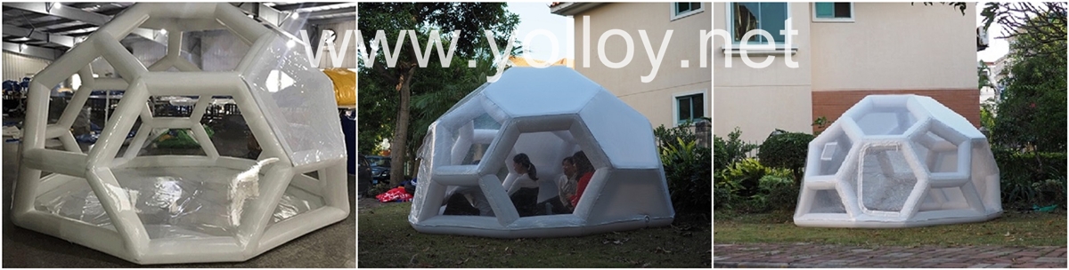 transparent inflatable bubble tent