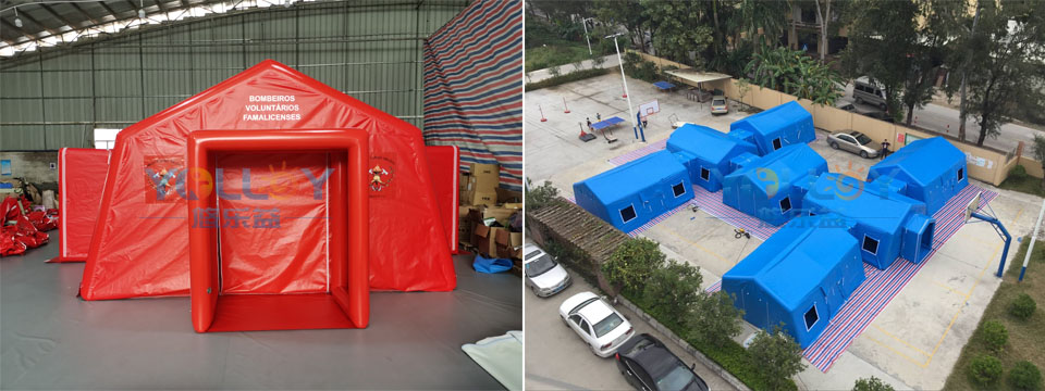 different color of inflatable medical tent