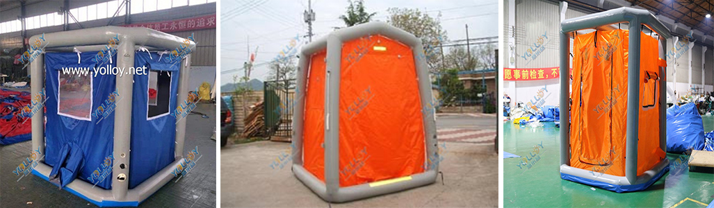 inflatable decontamination shower tents