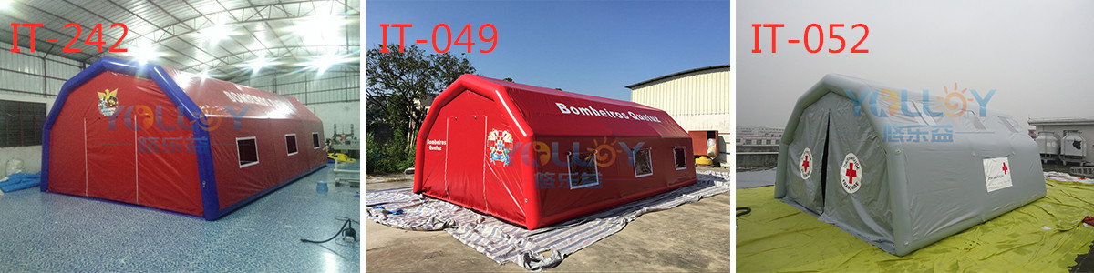 portable inflatable medical tent for emergency