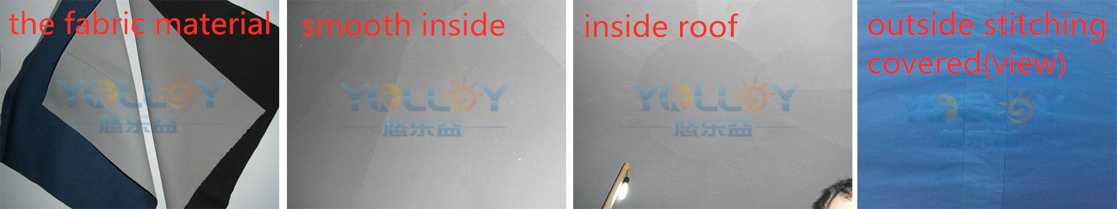 material and inside images of portable projection inflatable dome tent